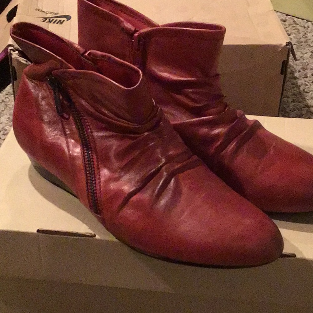 Red cute booties